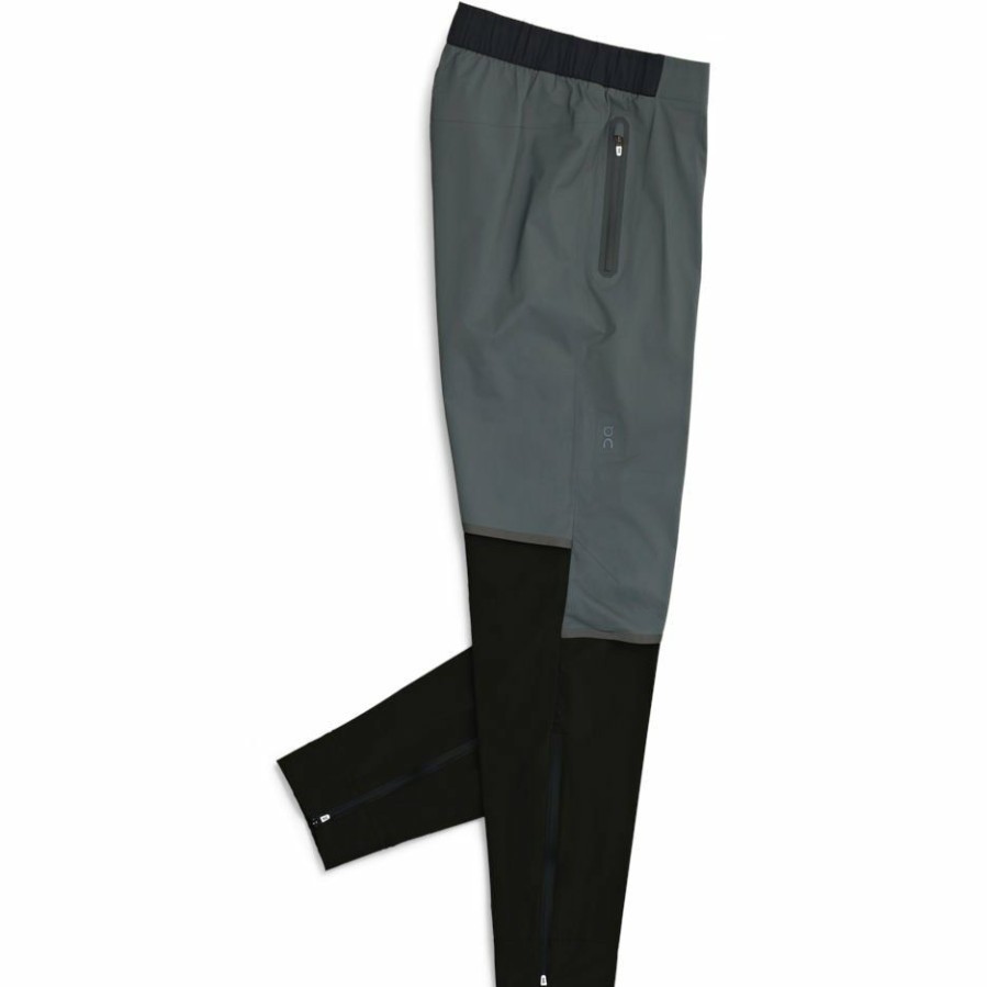 Shorts & Pants & Skirts * | On Waterproof Pants Shadow & Black On Running Online