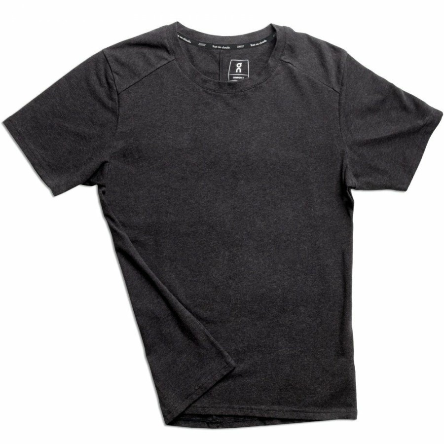 Shirts & Tops * | On T Shirt Black On Running Outlet