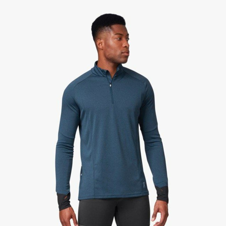 Shirts & Tops * | On Weather Shirt Navy On Running Clearance