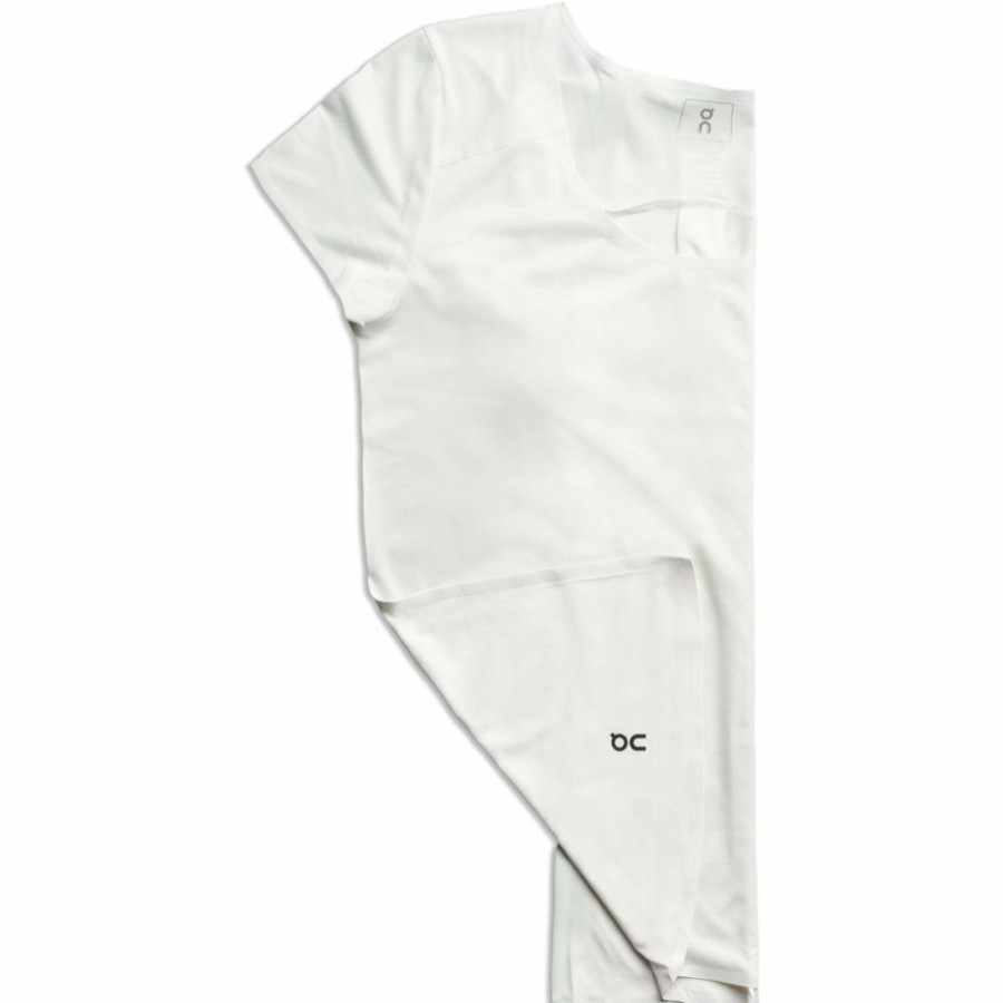 Shirts & Tops * | On Performance-T Women Running Shirt Ice & White On Running Online