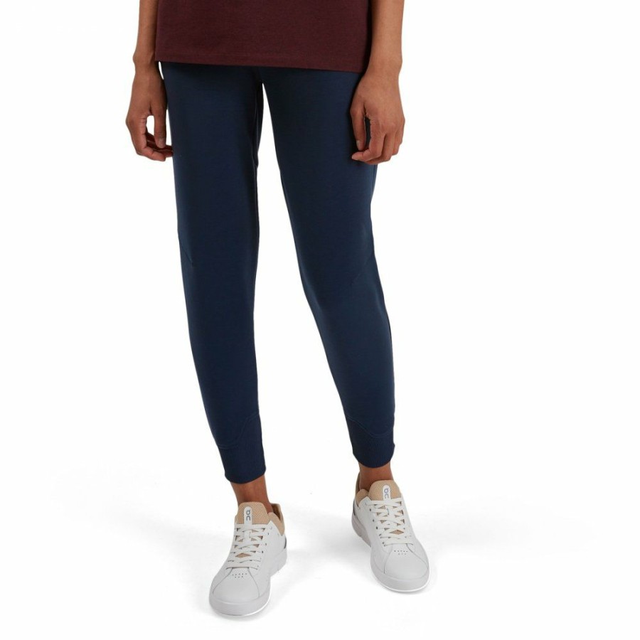 Shorts & Pants & Skirts * | On Sweat Pants Women Navy On Running Outlet