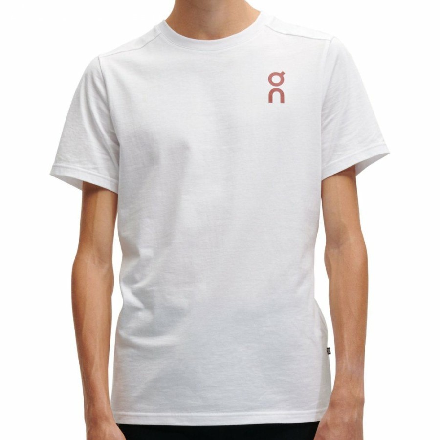 Shirts & Tops * | On Graphic-T Men'S T-Shirt White On Running Clearance