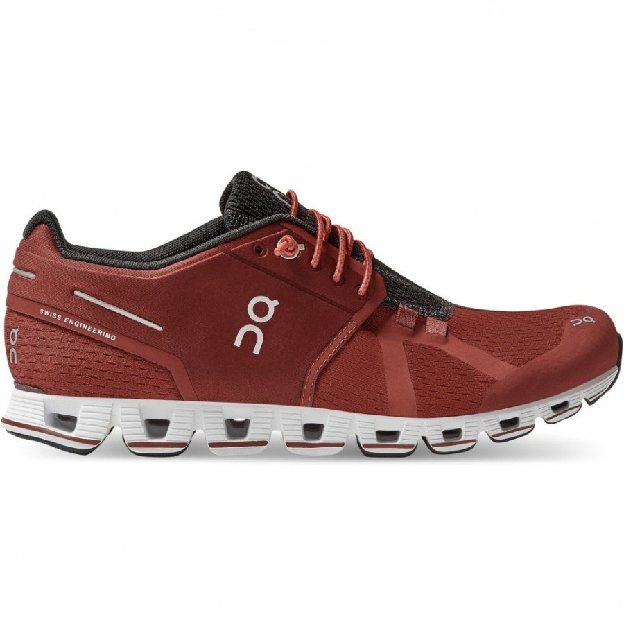 Running Shoes * | On Cloud Women Running Shoe Ruby & White On Running Clearance