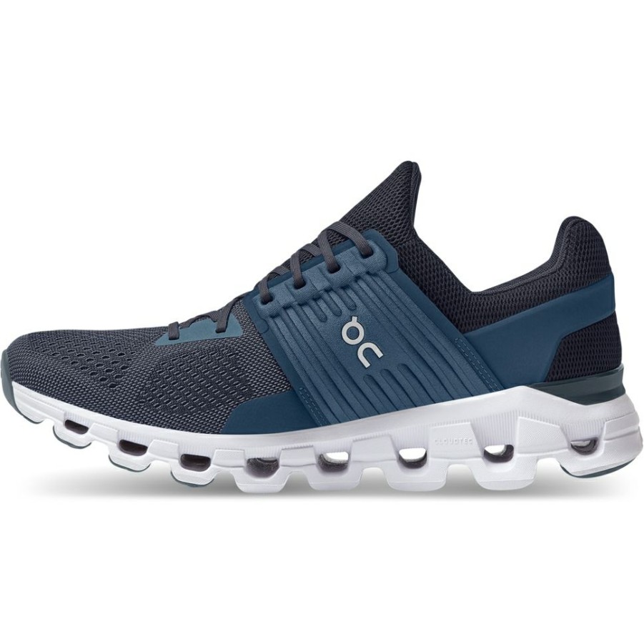 Running Shoes * | On Cloudswift Running Shoe Denim & Midnight On Running Outlet