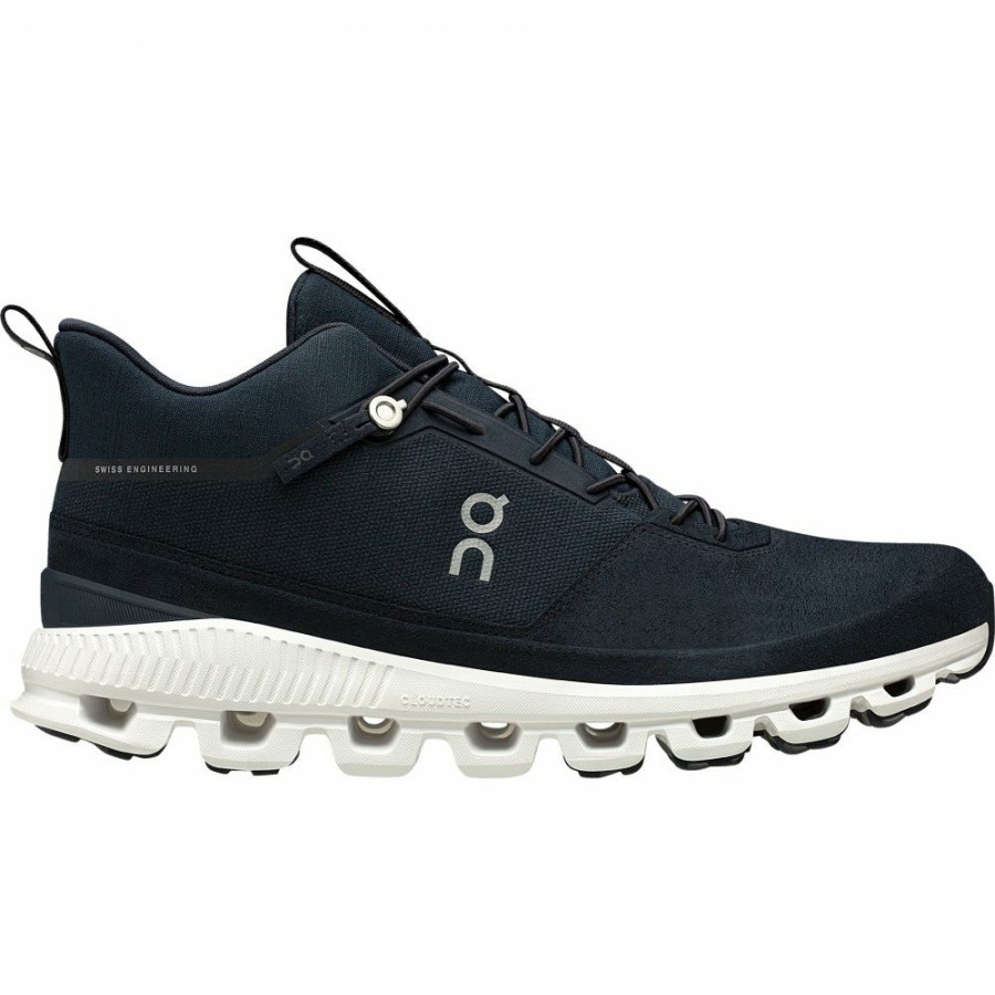 Running Shoes * | On Cloud Hi Monochrome Shoes Navy On Running Online