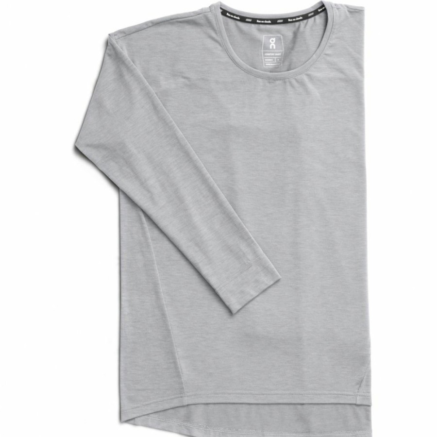 Shirts & Tops * | On Comfort Long-T Women Long Sleeve Running Shirt Glacier On Running Clearance