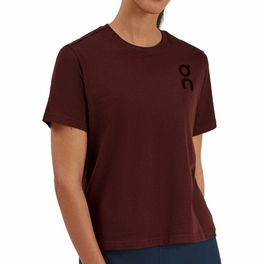 Shirts & Tops * | On Graphic-T Women T-Shirt Mulberry On Running Clearance