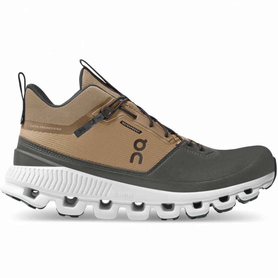 Running Shoes * | On Cloud Hi Waterproof Women'S Shoe Chai & Magnet On Running Outlet