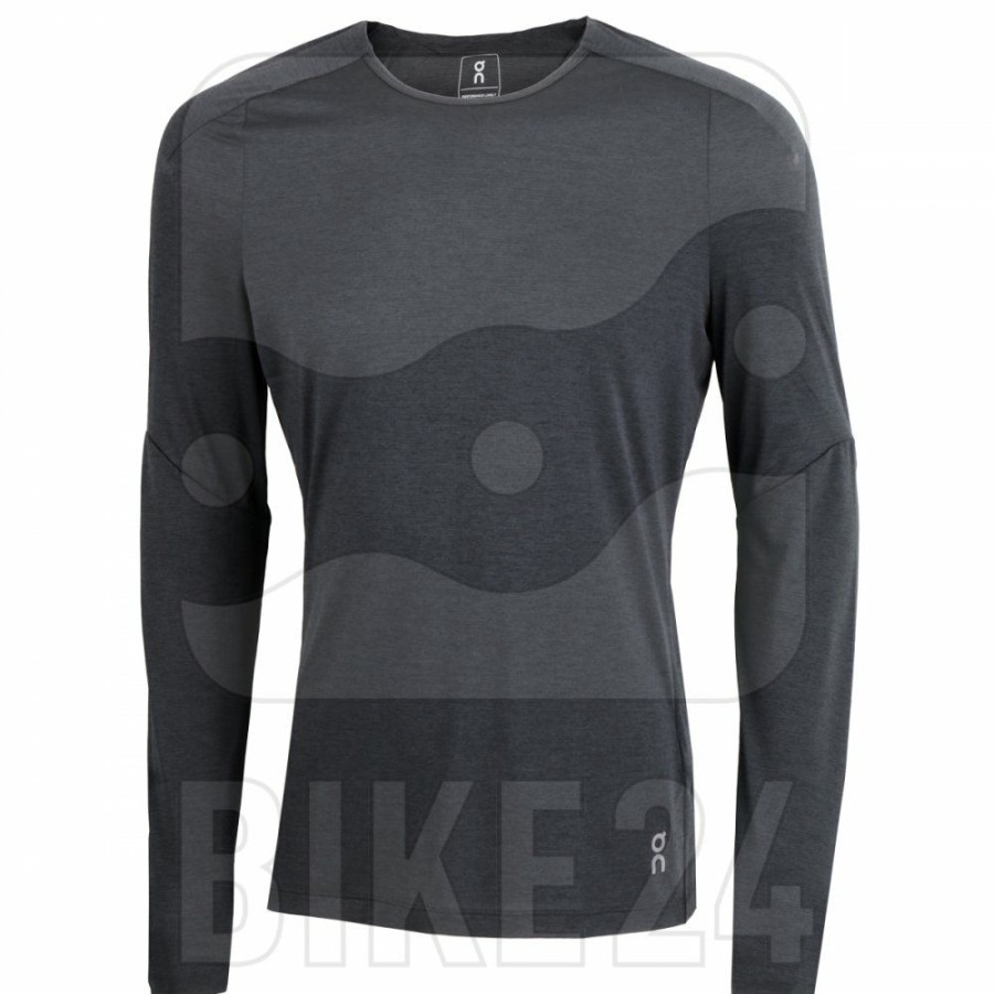 Shirts & Tops * | On Performance Long-T Running Shirt Black On Running Clearance