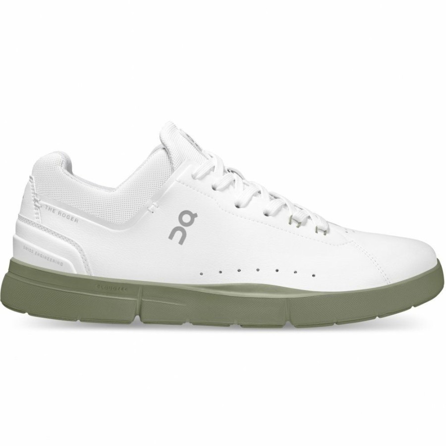 Streetwear * | On The Roger Advantage Sneaker White & Reseda On Running Outlet