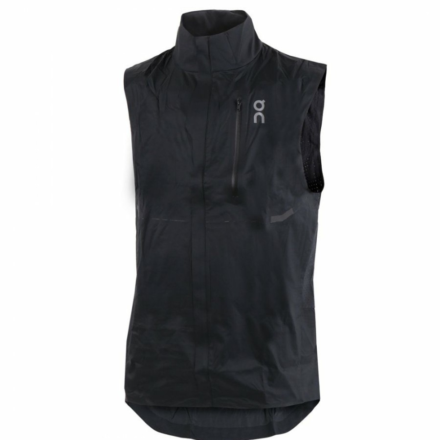 Jackets & Vests * | On Weather Vest Black On Running Outlet