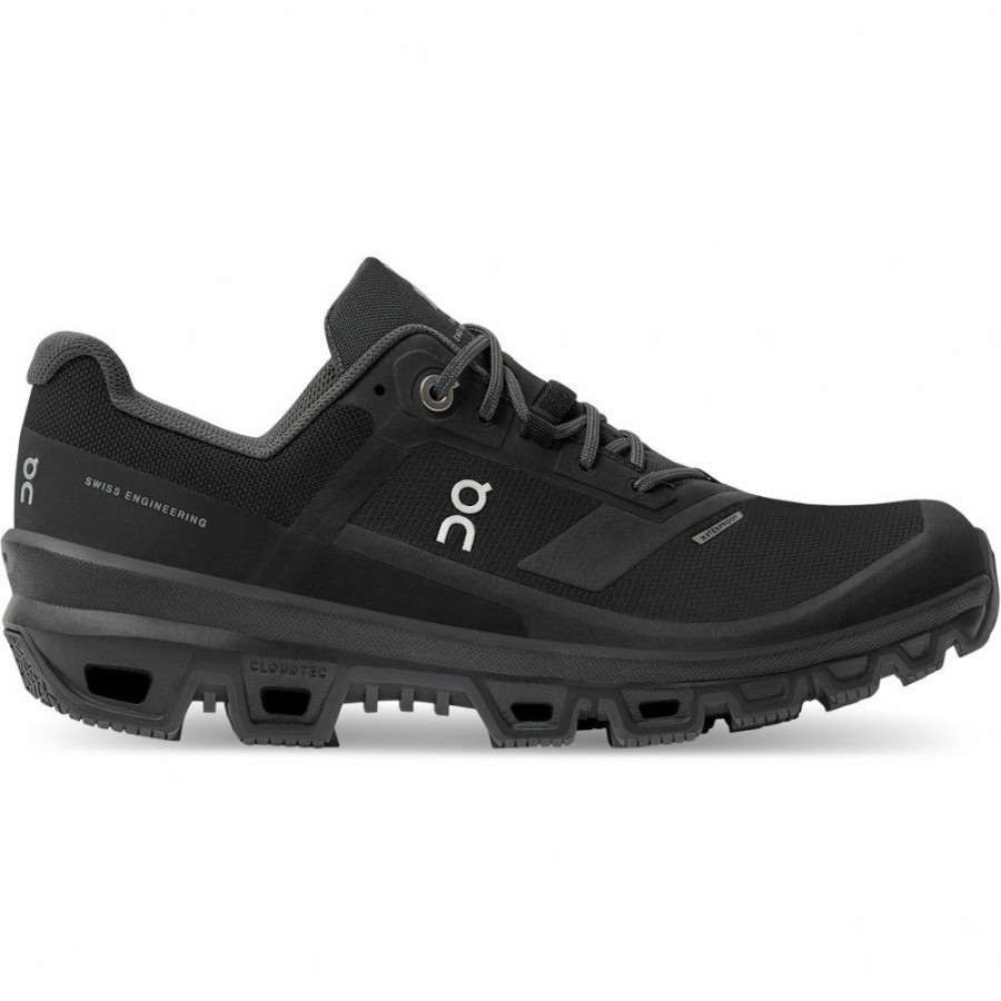 Running Shoes * | On Cloudventure Waterproof Women Trailrunning Shoe Black On Running Outlet