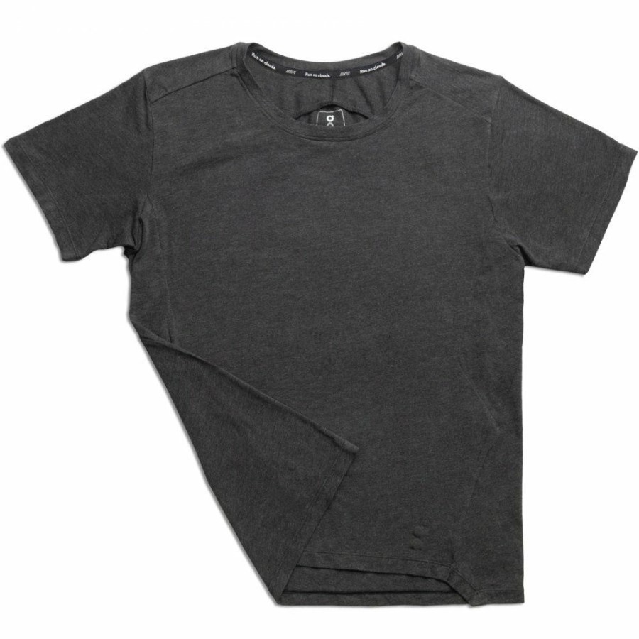 Shirts & Tops * | On Active-T Running Shirt Black On Running Clearance