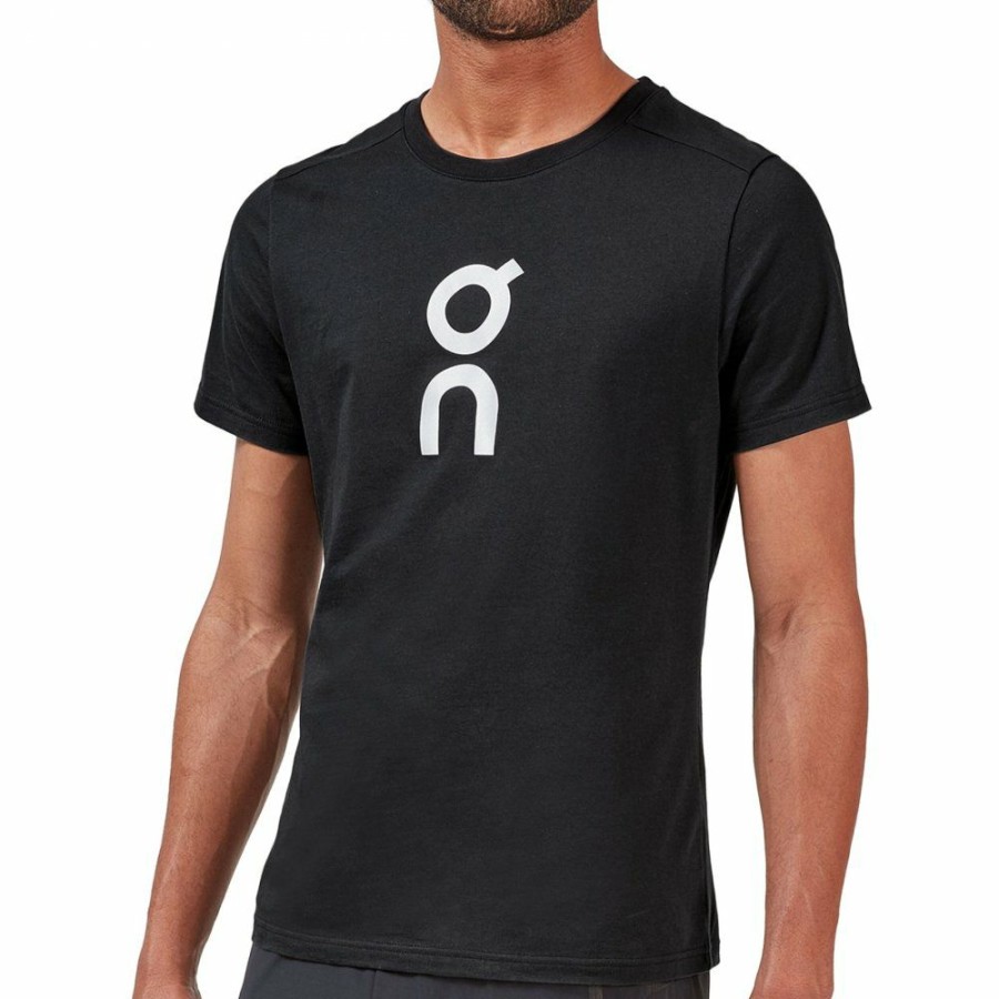 Shirts & Tops * | On Graphic-T Men'S T-Shirt Black On Running Clearance