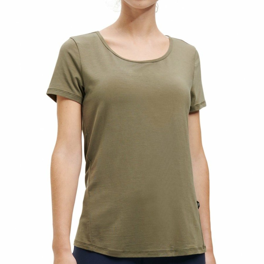 Shirts & Tops * | On Active-T Breathe Women Running Shirt Olive On Running Online