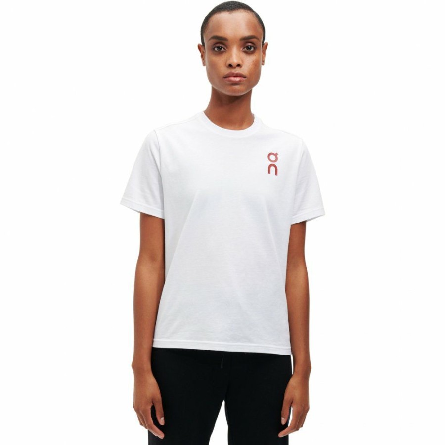 Shirts & Tops * | On Graphic-T Women T-Shirt White On Running Clearance