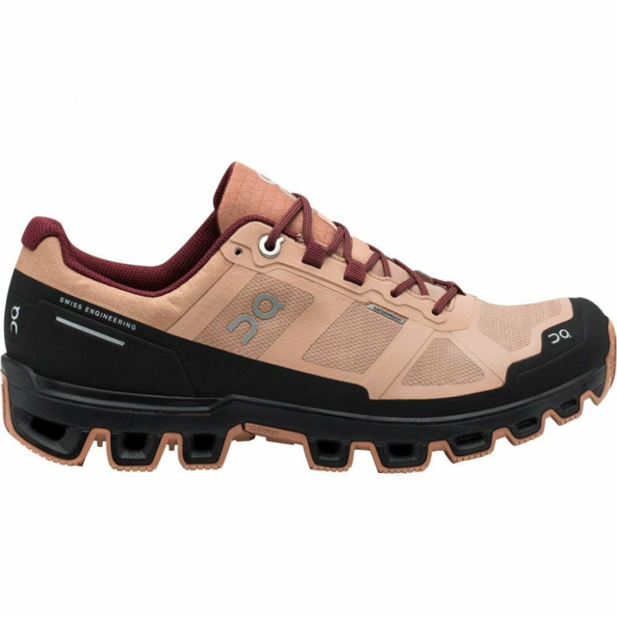 Running Shoes * | On Cloudventure Waterproof Women Trailrunning Shoe Rosebrown & Mulberry On Running Clearance