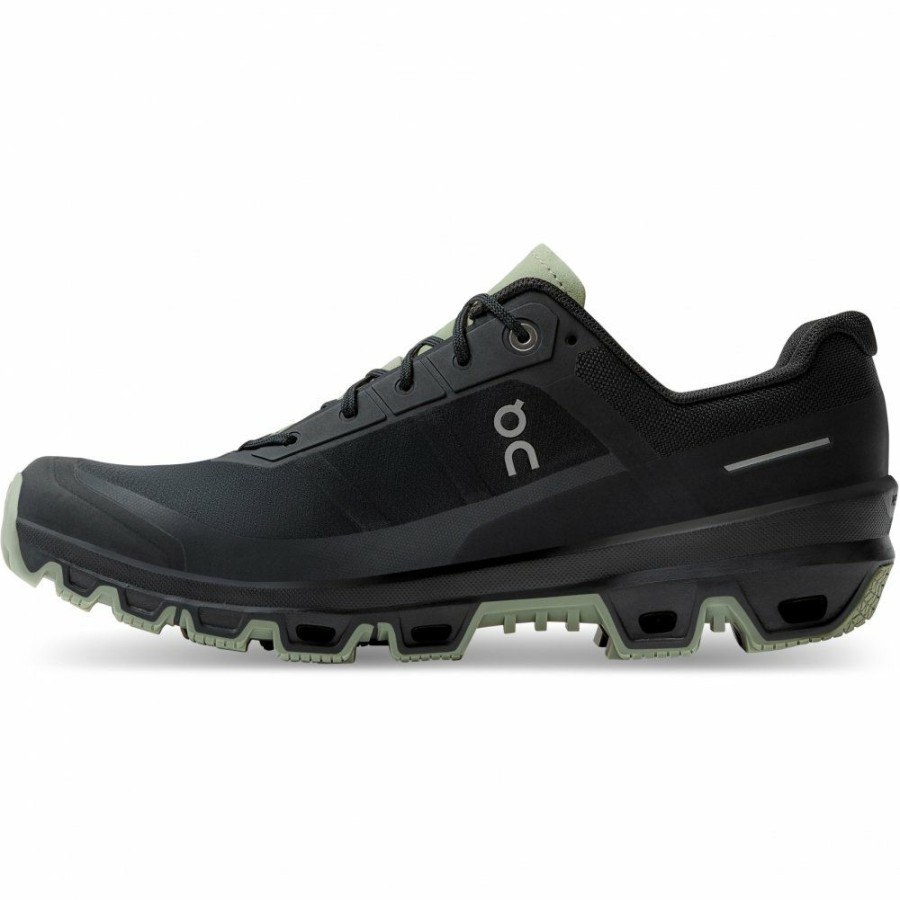 Running Shoes * | On Cloudventure Trailrunning Shoe Black & Reseda On Running Online