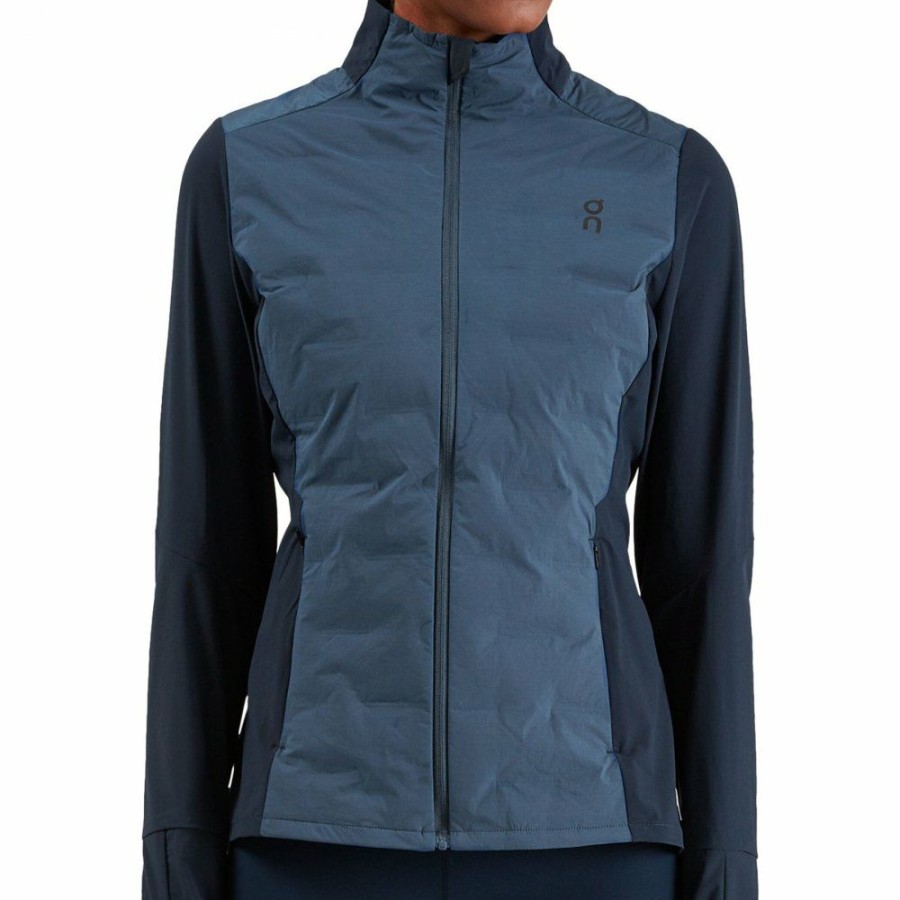 Jackets & Vests * | On Climate Jacket Women Denim & Navy On Running Outlet