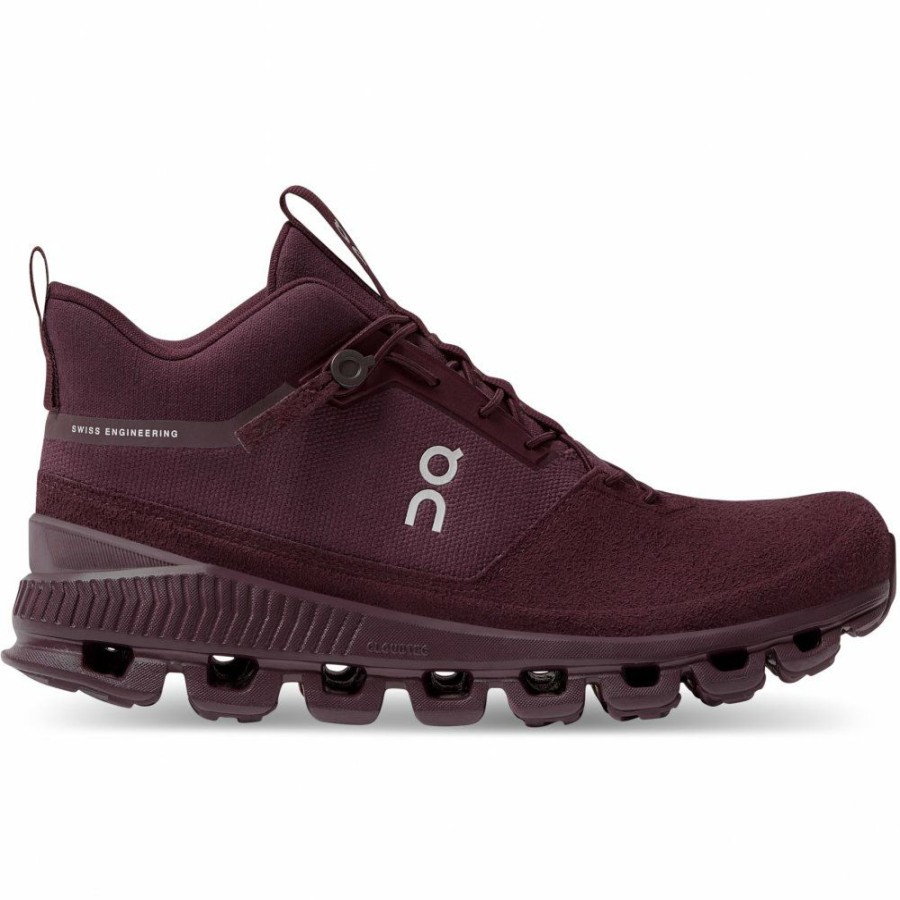 Running Shoes * | On Cloud Hi Monochrome Women Shoe Mulberry On Running Clearance