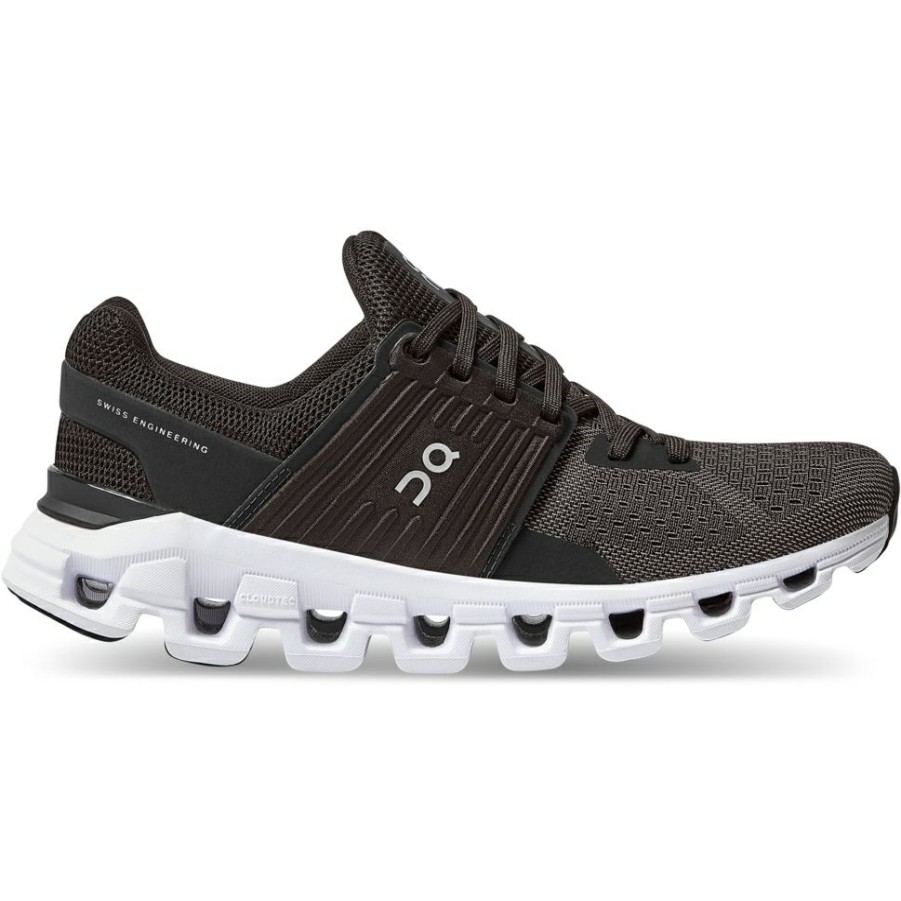 Running Shoes * | On Cloudswift Women Running Shoe Black & Rock On Running Outlet