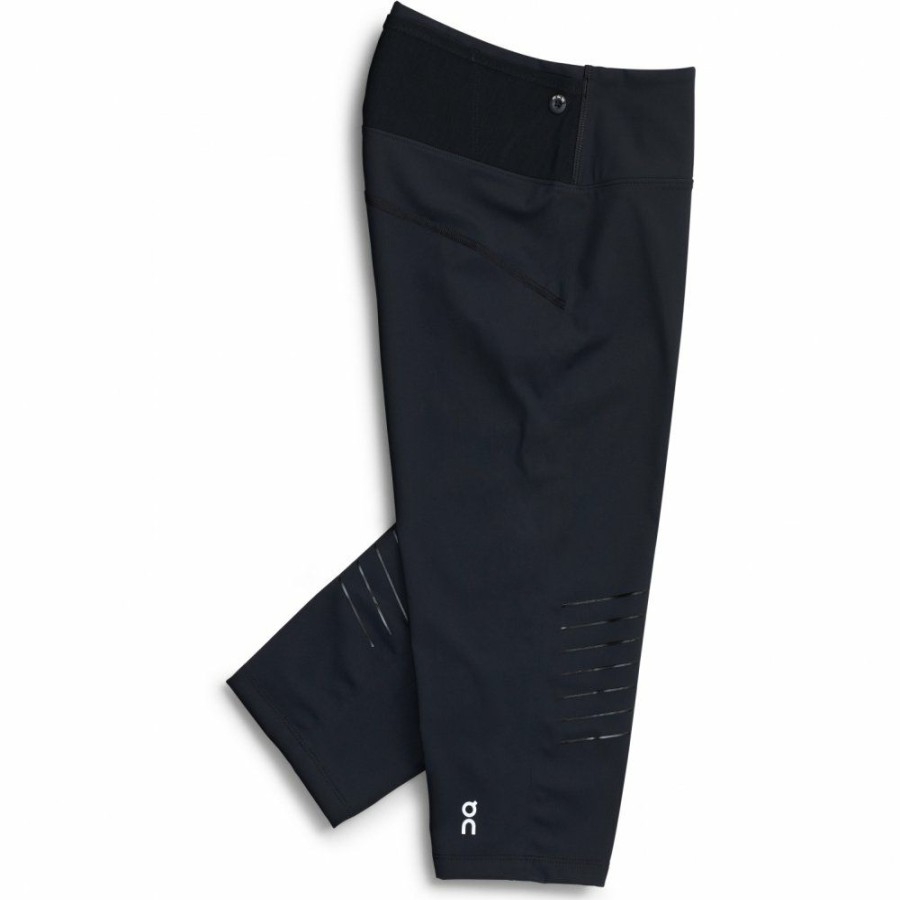 Shorts & Pants & Skirts * | On Trail Tights Women Black On Running Online