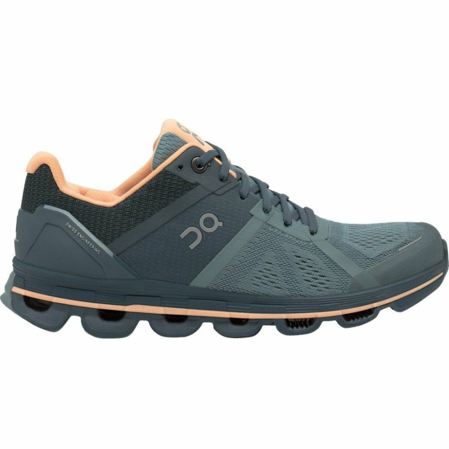 Running Shoes * | On Cloudace Women Running Shoe Sea & Almond On Running Outlet