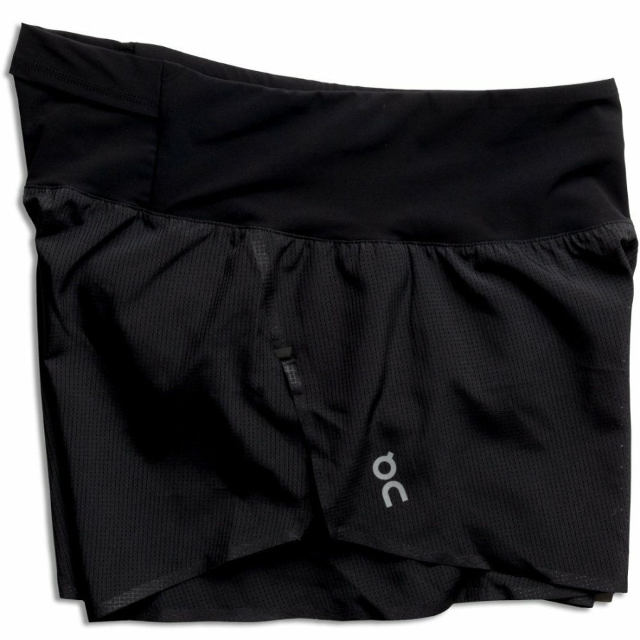 Shorts & Pants & Skirts * | On Race Shorts Women Black On Running Clearance