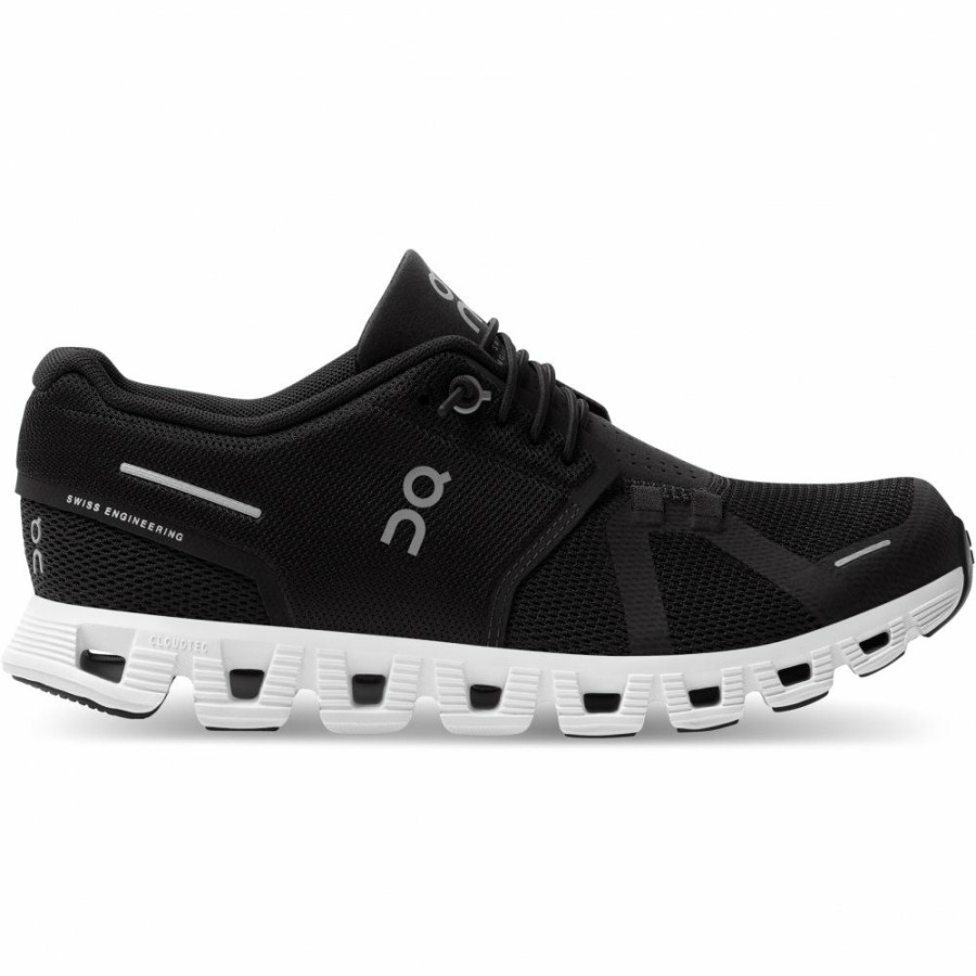 Streetwear * | On Cloud 5 Women Shoe Black & White On Running Outlet