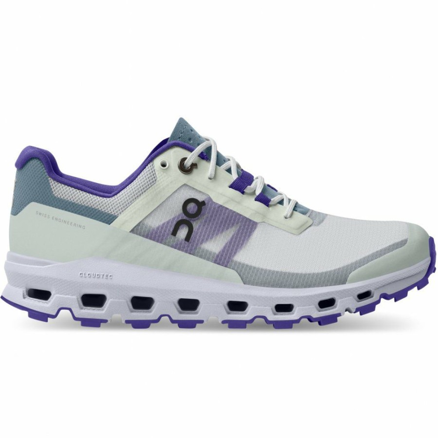 Running Shoes * | On Cloudvista Women Trailrunning Shoe Frost & Mineral On Running Clearance