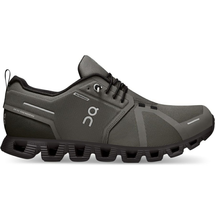 Streetwear * | On Cloud 5 Waterproof Shoe Olive & Black On Running Online