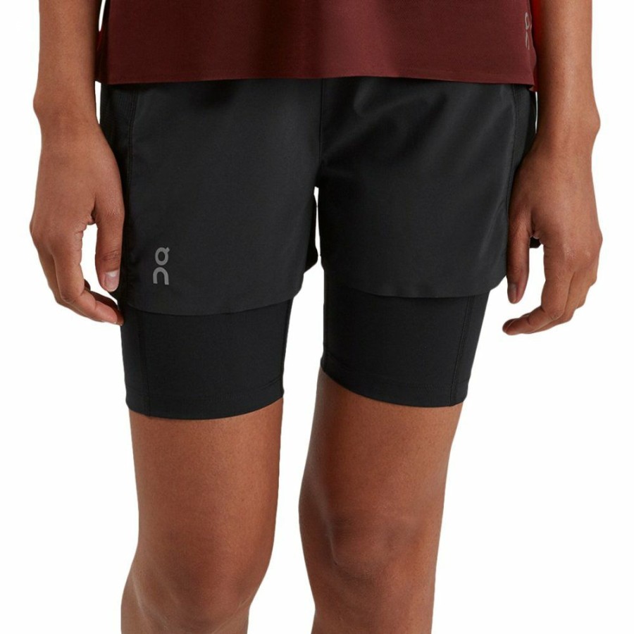 Shorts & Pants & Skirts * | On Active Shorts Women Black On Running Clearance