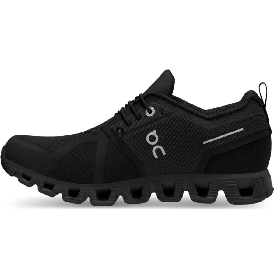 Streetwear * | On Cloud 5 Waterproof Women Shoe All Black On Running Clearance