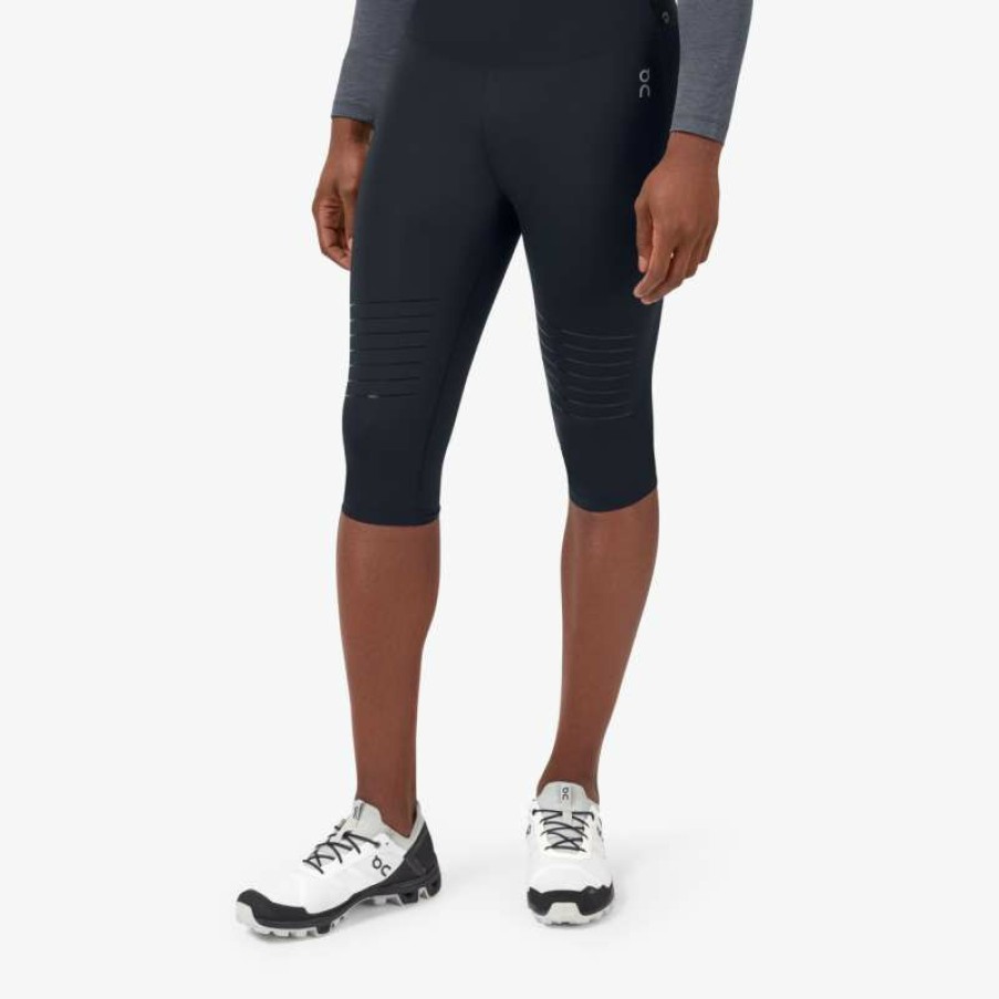 Shorts & Pants & Skirts * | On Trail Tights Black On Running Online