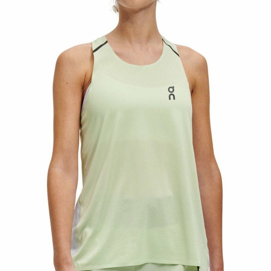 Shirts & Tops * | On Tank-T Women Running Shirt Meadow & Glacier On Running Online