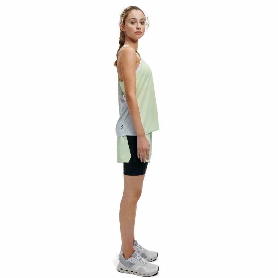 Shirts & Tops * | On Tank-T Women Running Shirt Meadow & Glacier On Running Online