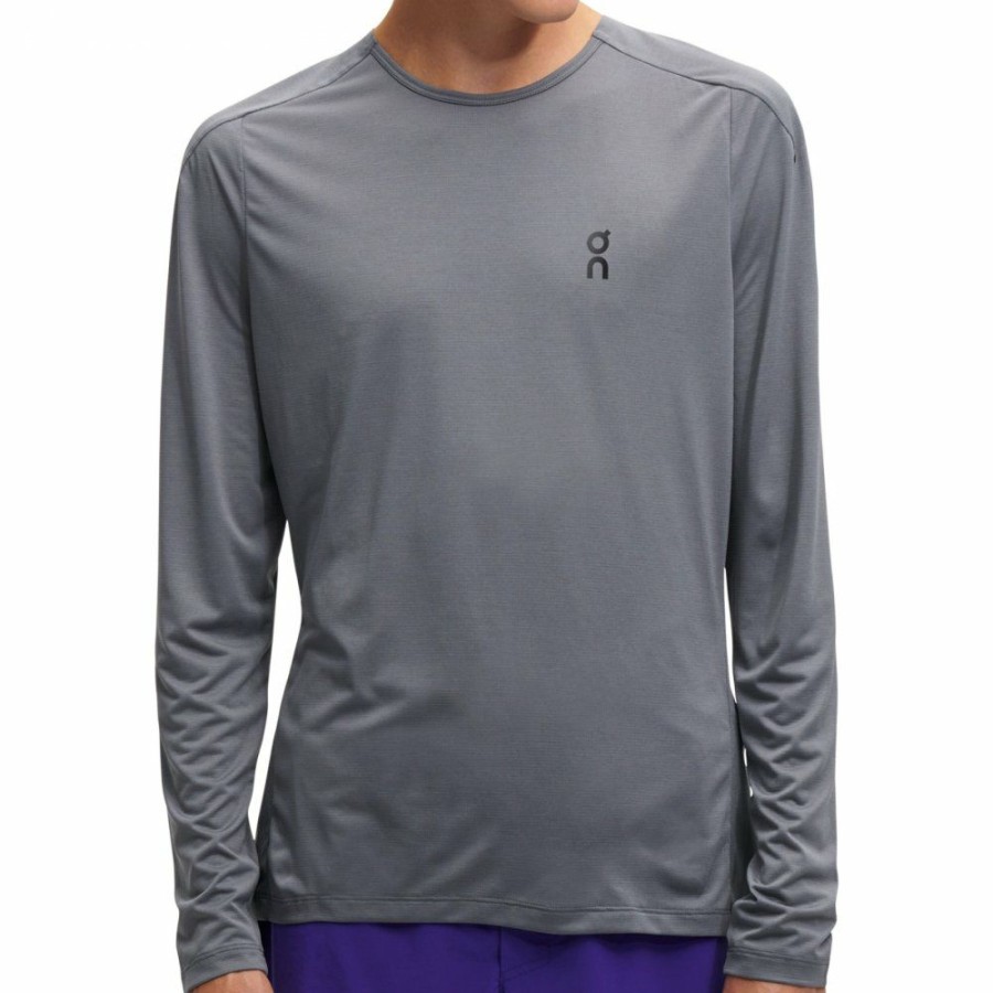 Shirts & Tops * | On Performance Long-T Running Shirt Rock On Running Outlet