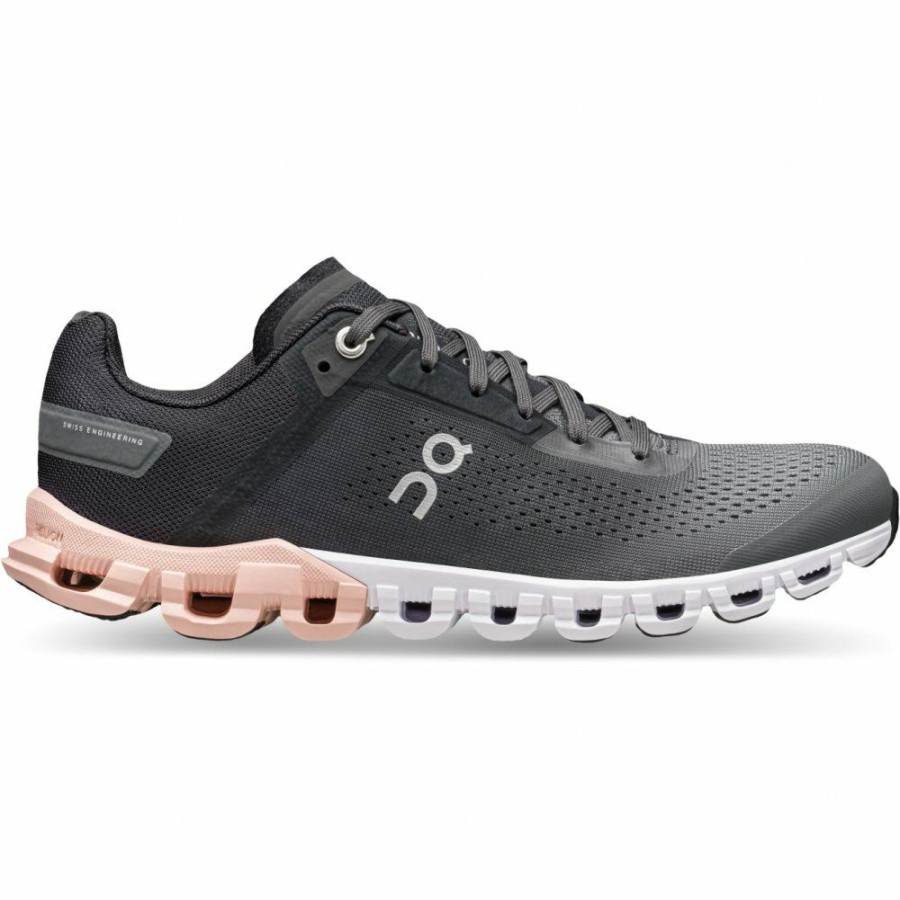 Running Shoes * | On Cloudflow Women Running Shoe Rock & Rose On Running Outlet