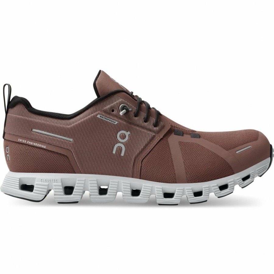 Streetwear * | On Cloud 5 Waterproof Women Shoe Cocoa & Frost On Running Clearance