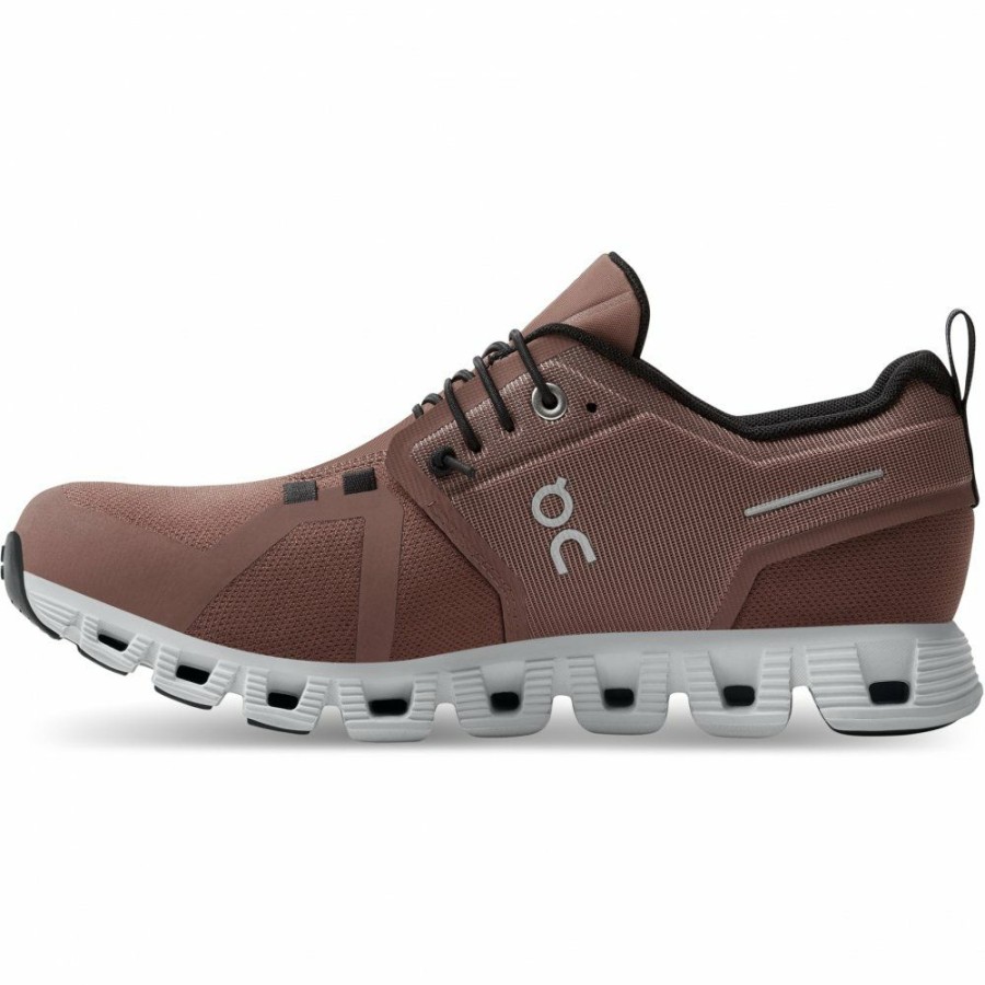 Streetwear * | On Cloud 5 Waterproof Women Shoe Cocoa & Frost On Running Clearance