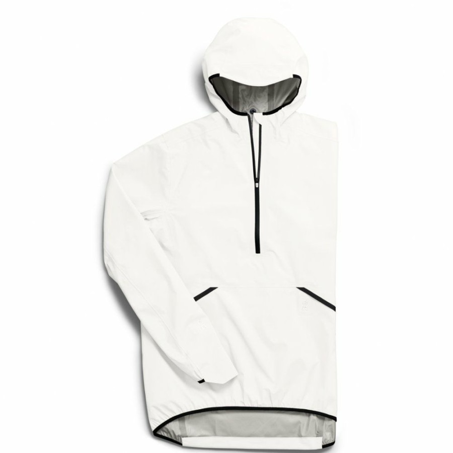 Jackets & Vests * | On Waterproof Anorak White On Running Online