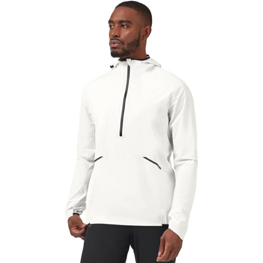 Jackets & Vests * | On Waterproof Anorak White On Running Online