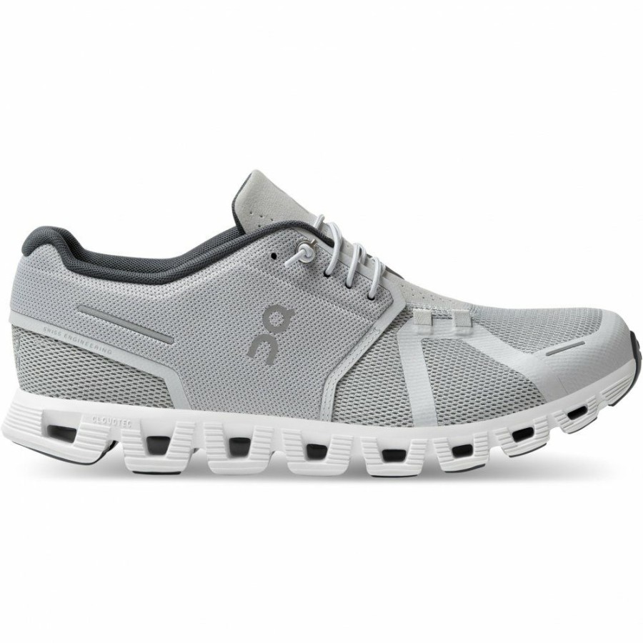 Streetwear * | On Cloud 5 Running Shoe Glacier & White On Running Online