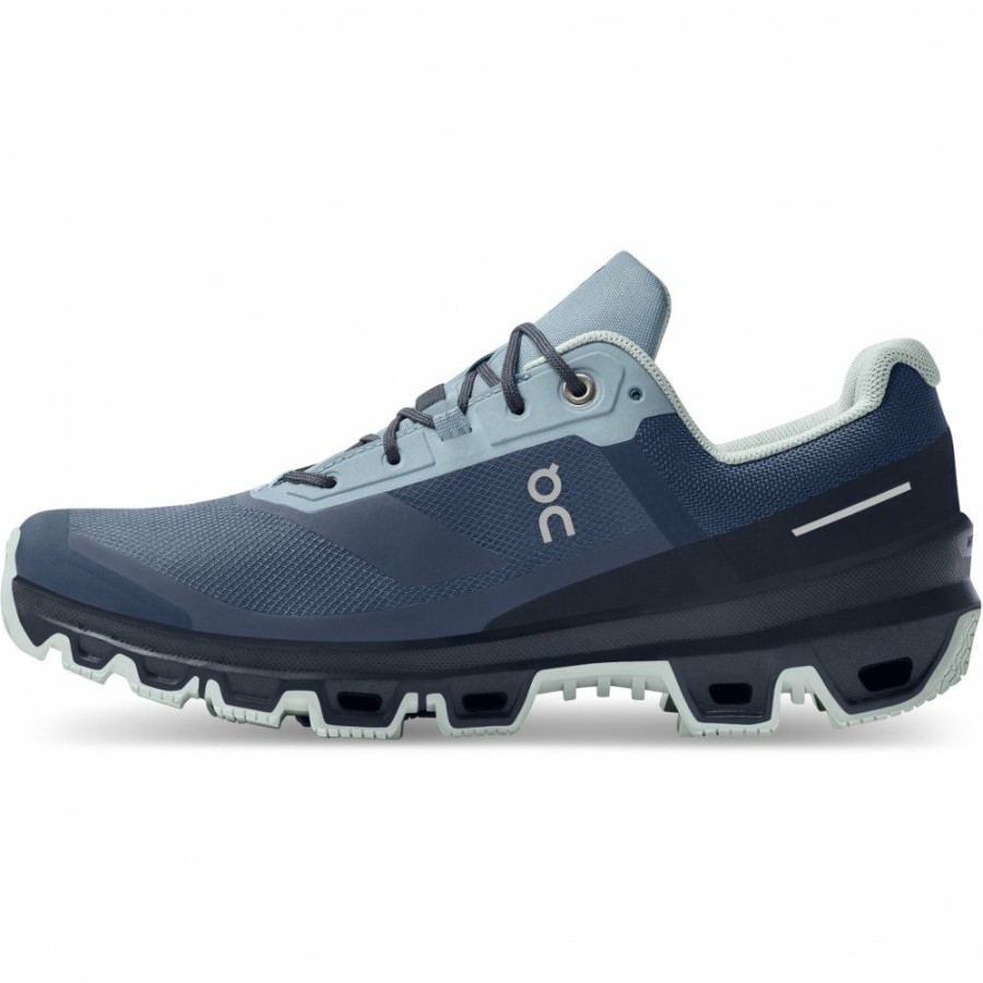 Running Shoes * | On Cloudventure Waterproof Women Trailrunning Shoe Denim & Midnight On Running Clearance