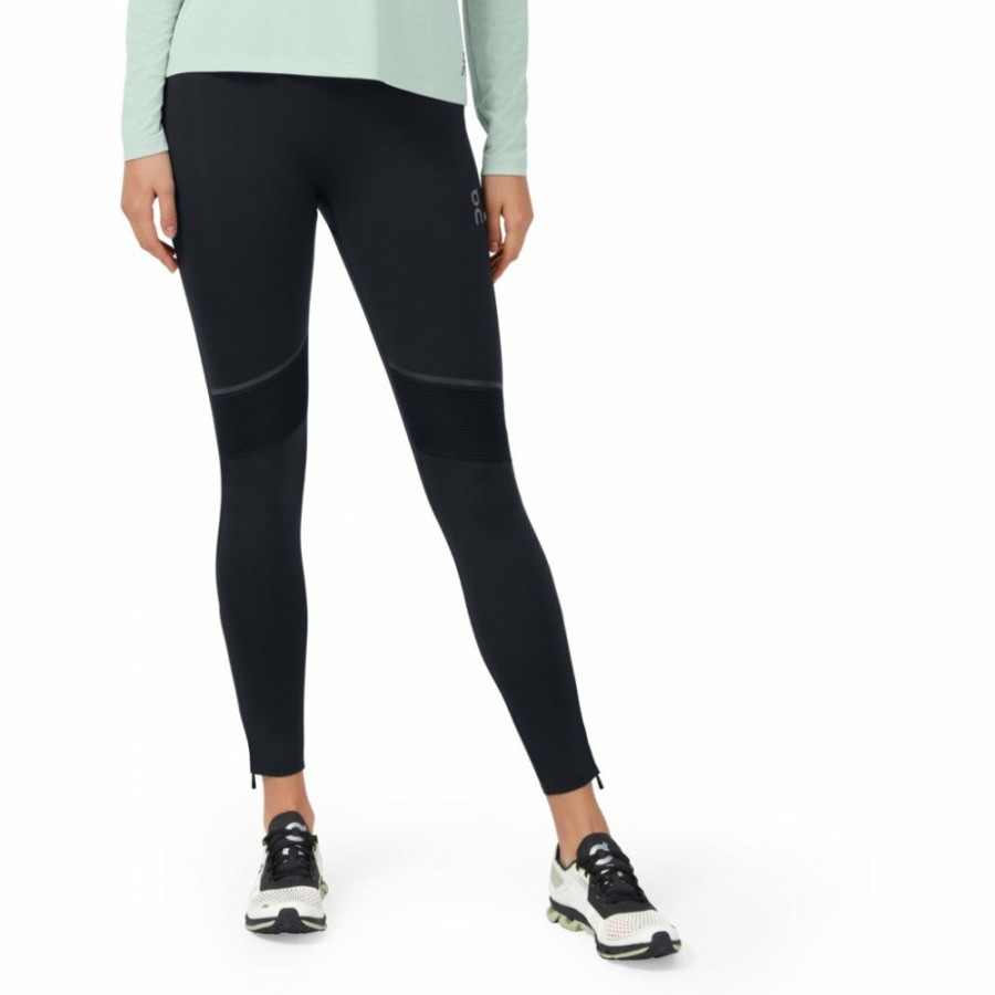 Shorts & Pants & Skirts * | On Tights Long Women Black On Running Outlet