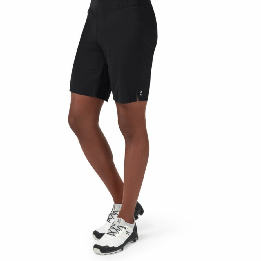 Shorts & Pants & Skirts * | On Waterproof Shorts Black On Running Online