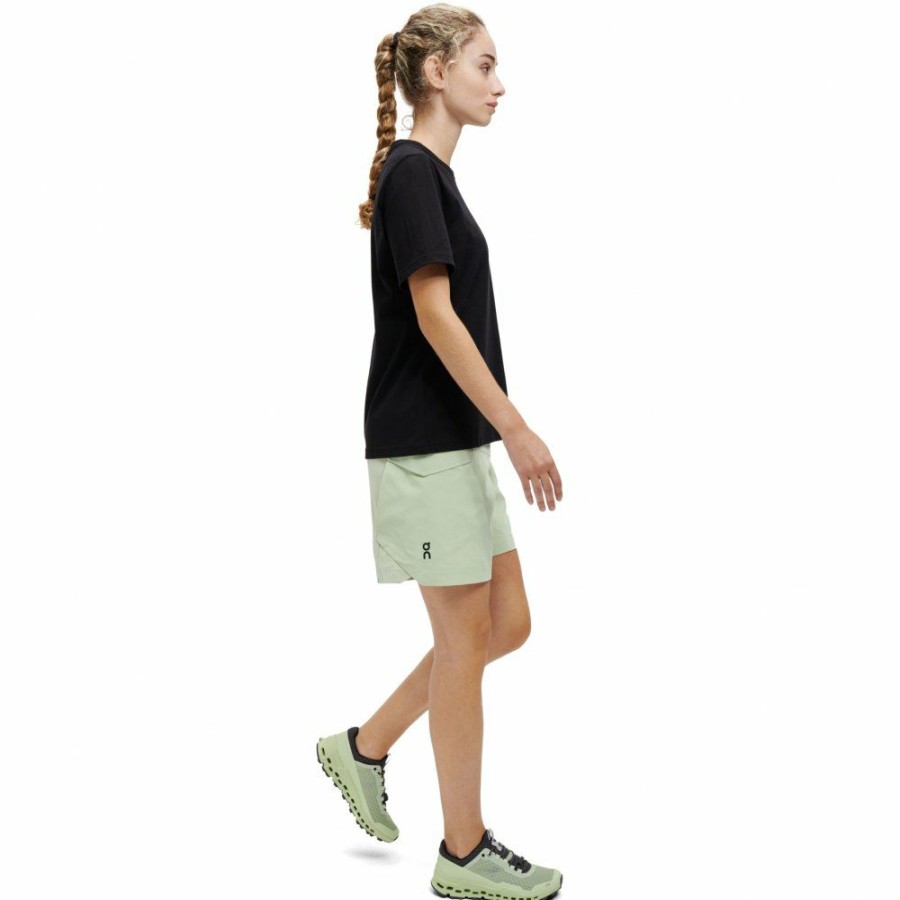 Shirts & Tops * | On T Women T-Shirt Black On Running Outlet