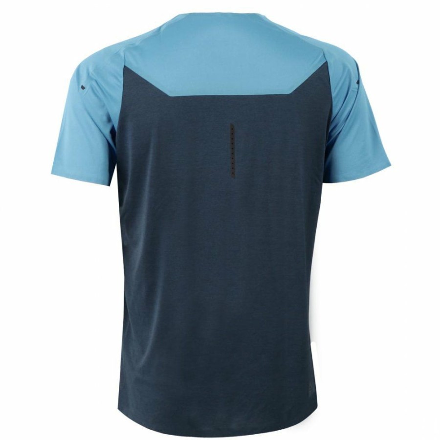 Shirts & Tops * | On Performance-T Running Shirt Niagara & Navy On Running Clearance