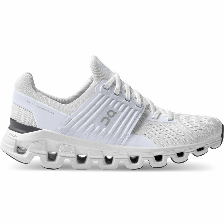 Running Shoes * | On Cloudswift Women Running Shoe All White On Running Clearance