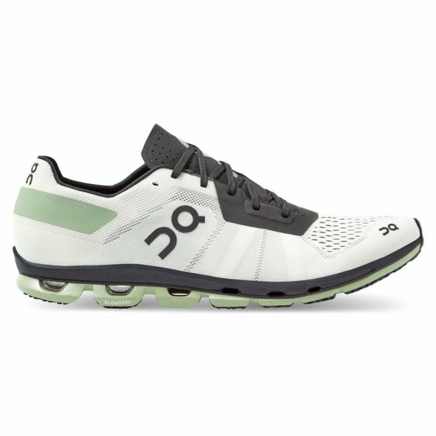 Running Shoes * | On Cloudflash Running Shoe White & Black On Running Clearance